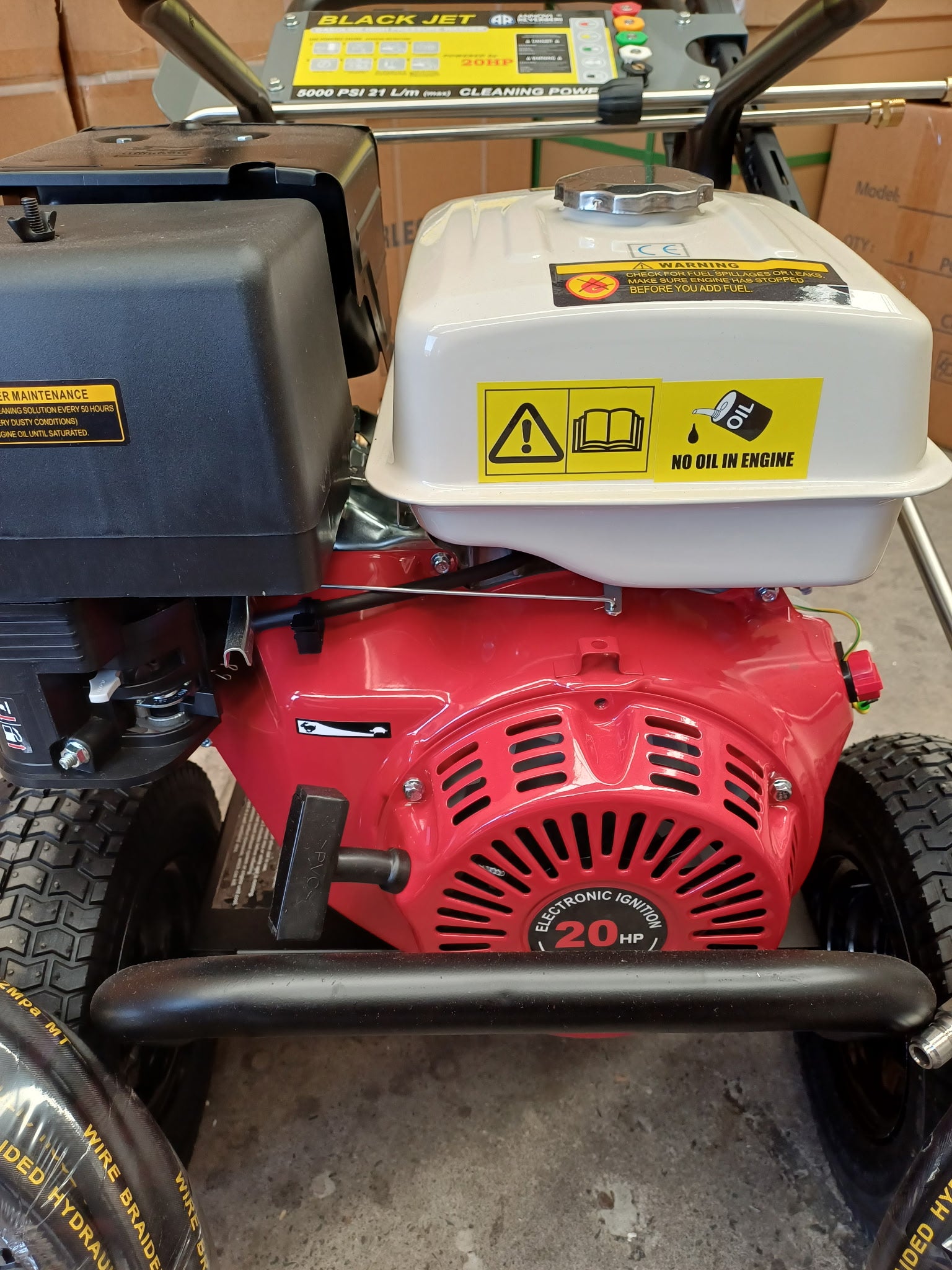 20HP 5000 PSI COMMERCIAL HIGH PRESSURE WASHER – ITALIAN AR PUMP