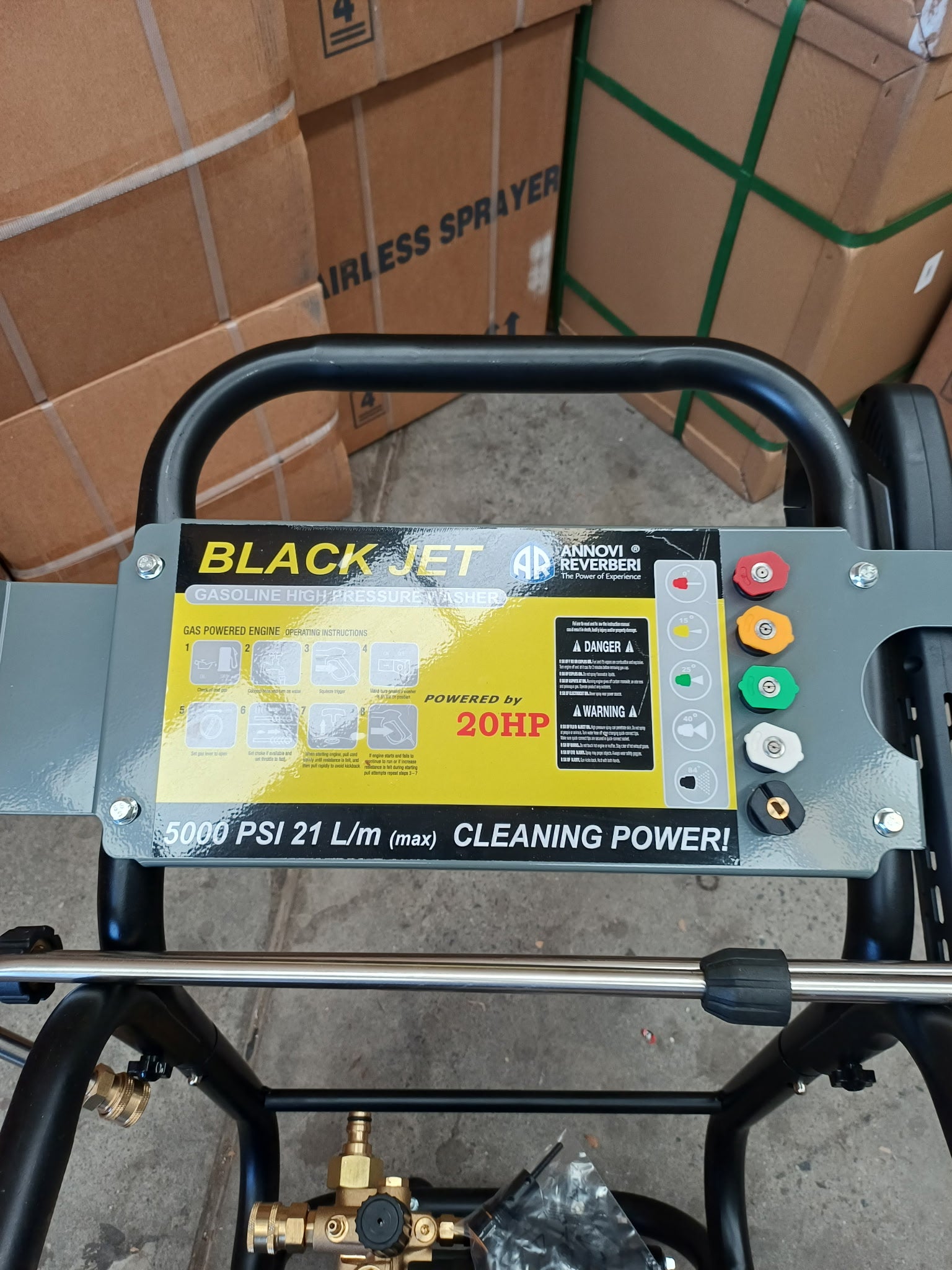 20HP 5000 PSI COMMERCIAL HIGH PRESSURE WASHER – ITALIAN AR PUMP